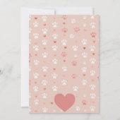 にゃんにゃんバレンタインカード - かわいい猫ちゃん 招待状 (裏面)