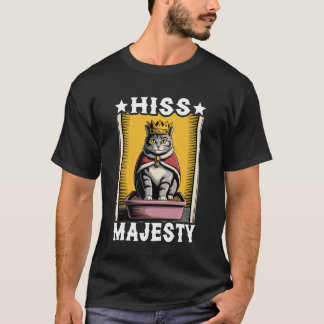 にゃんにゃんマジェスティ おもしろ猫のトイレ かわいい猫 Tシャツ