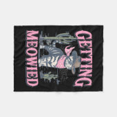 にゃんにゃん独身最後の夜カウガール にゃんにゃんにされちゃう フリースブランケット (正面(横))