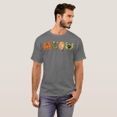 にゃんにゃん面白い Tシャツ (正面フル)