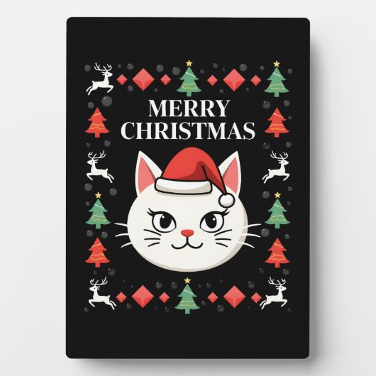 にゃんにゃんSmudge クリスマスセーター  (2) フォトプラーク (正面)