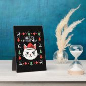 にゃんにゃんSmudge クリスマスセーター  (2) フォトプラーク (側面)