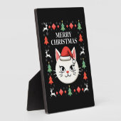 にゃんにゃんSmudge クリスマスセーター  (2) フォトプラーク (側面)
