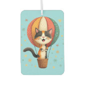 にゃんよろこびの三毛猫空大冒険イラスト カーエアーフレッシュナー (正面)