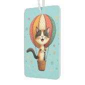 にゃんよろこびの三毛猫空大冒険イラスト カーエアーフレッシュナー (左)