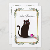 にゃんクリスマス 招待状 (正面/裏面)