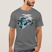 にゃんパラダイス 笑う 猫 Tシャツ (正面)
