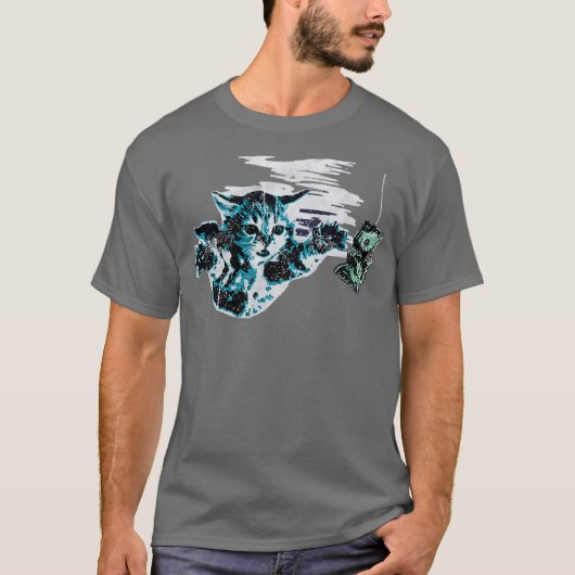 にゃんパラダイス 笑う 猫 Tシャツ (正面)