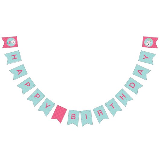 にゃんメイド マーメイド 猫 誕生日 バunting フラッグ (全)