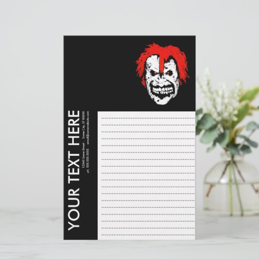 にやけ顔 便箋 (スタンド正面)