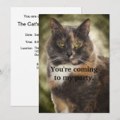 にやにやキティ - 好きにしろって？ 招待状 (正面/裏面)