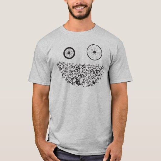 にやにや笑いの寄贈者のプロジェクトのサンタ周期 Tシャツ (正面)
