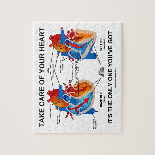 によってあなたが持っている1時だけであるあなたのハートを大事にして下さい ジグソーパズル (縦)