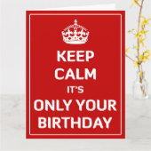 によってあなたの誕生日だけである平静を保って下さい カード (黄色い花)