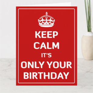 によってあなたの誕生日だけである平静を保って下さい カード