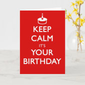 によってあなたの誕生日である平静を保って下さい カード (黄色い花)