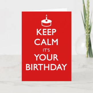によってあなたの誕生日である平静を保って下さい カード