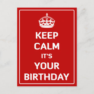 によってあなたの誕生日である平静を保って下さい ポストカード