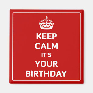 によってあなたの誕生日である平静を保って下さい マグネット