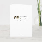 によってあなたの誕生日-オレンジである平静を保って下さい カード (裏面)