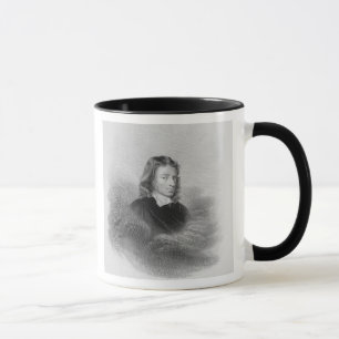 によって刻まれるジョン・ミルトン(1608-74年)のポートレート マグカップ