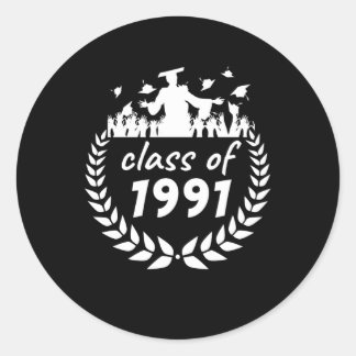 ~による1991年の卒業又は懇親会デザイン ラウンドシール
