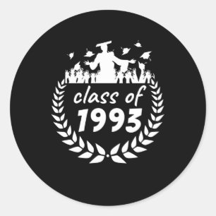 ～による1993年の卒業又は懇親会デザイン ラウンドシール