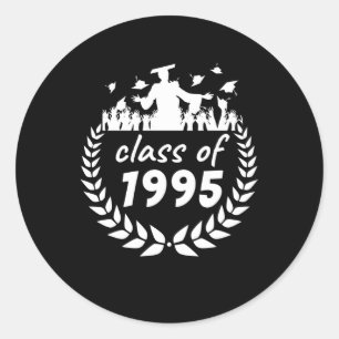 ～による1995年の卒業又は懇親会デザイン ラウンドシール
