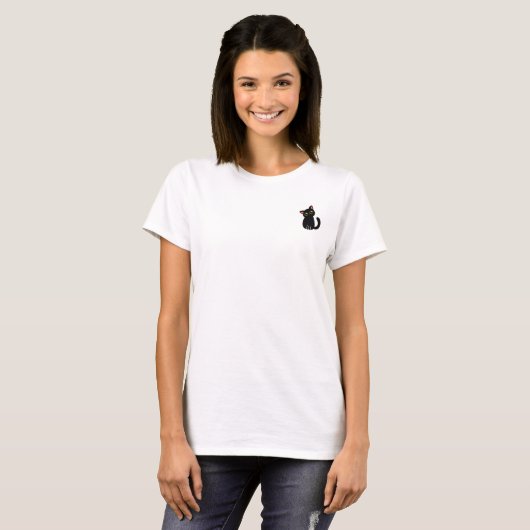 にらむ子猫  Tシャツ (正面フル)