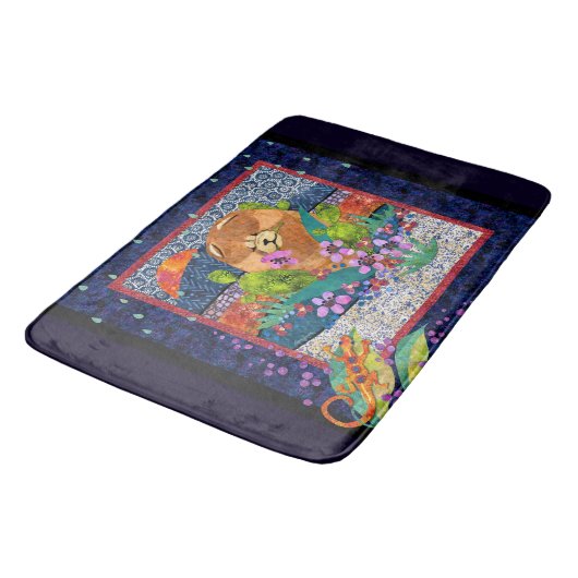 にわか雨の食事の木枠かバス・マットを捨てて下さい バスマット (アングル)