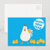 【にわとりとひよこ(水彩】 【A chicken and chicks（水彩）】 ポストカード (正面/裏面)