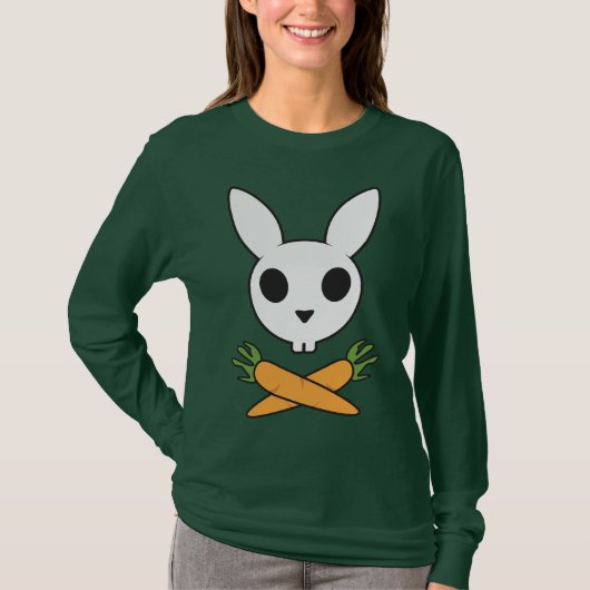 にんじんが付いているバニー Tシャツ (正面)