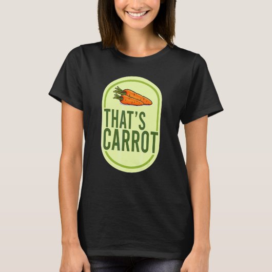 にんじんであるもの ハロウィン コスチューム Tシャツ (正面)