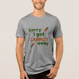 にんじんに夢中になってしまいすみません トライブレンドTシャツ