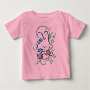にんじんのバニーのベビー ベビーTシャツ
