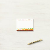 にんじんの列 ポストイット (デスク上)