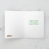 にんじんの臭いの幸せな休日の冗談の紙カード シーズンカード (内部)