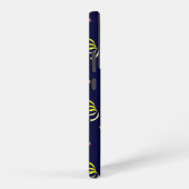 にんじんケーキカップケーキ&紙吹雪ブルー SAMSUNG GALAXYケース (右側面)