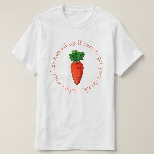 にんじんジュース Tシャツ (デザイン正面)