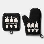 にんじんモノグラム 鍋つかみ&鍋敷きセット (正面)