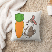 にんじん付きウサギ(2).PNG クッション (ブランケット)