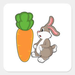 にんじん付きウサギ(2).PNG スクエアシール