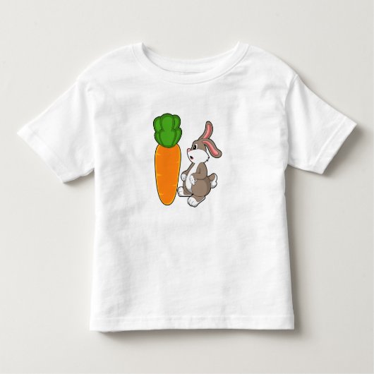 にんじん付きウサギ(2).PNG トドラーTシャツ (正面)