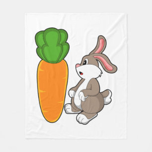 にんじん付きウサギ(2).PNG フリースブランケット