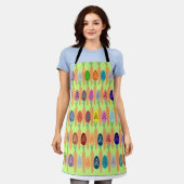 にんじん及び卵 エプロン (着用した状態)