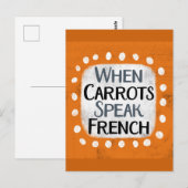 にんじん葉書話フランスのの場合 ポストカード (正面/裏面)