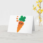 にんじん カード (黄色い花)