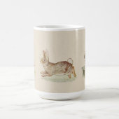 にんじん、バニーのマグが付いているかわいいヴィンテージのウサギ コーヒーマグカップ (中央)