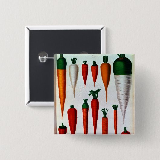 にんじん 缶バッジ (正面&裏面)
