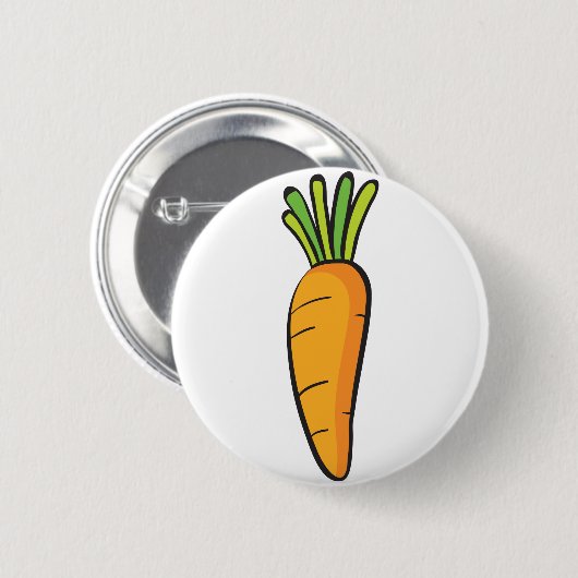 にんじん 缶バッジ (正面&裏面)